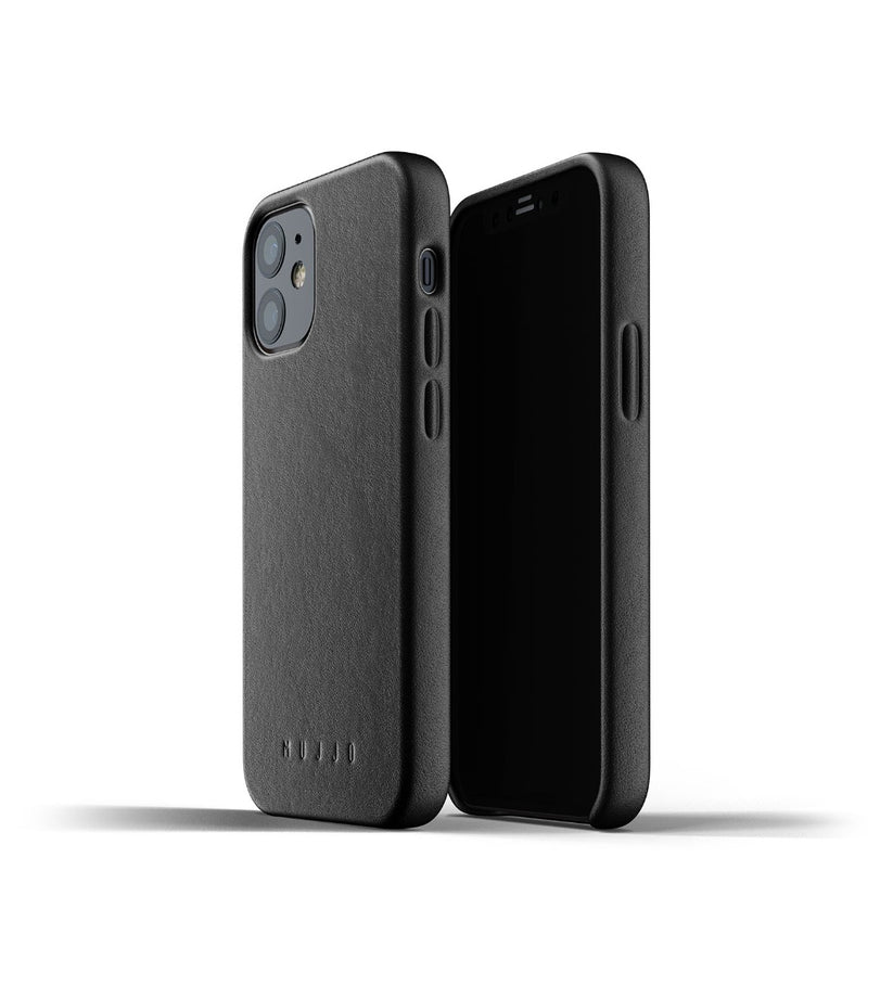 Husa de protectie Mujjo pentru iPhone 12 Mini, Piele, Negru - iSTYLE RO