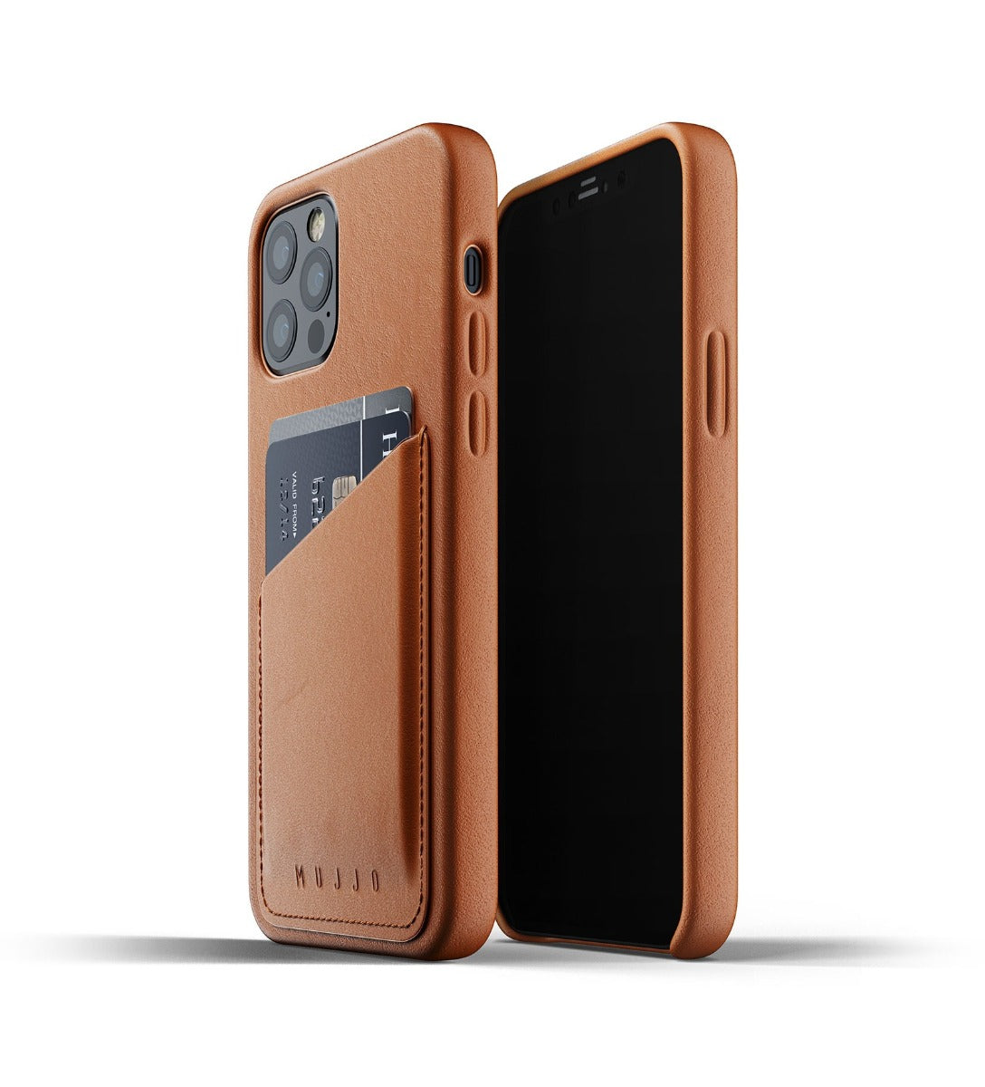 Husa de protectie Mujjo tip portofel pentru iPhone 12 / iPhone 12 Pro, Tan - iSTYLE RO