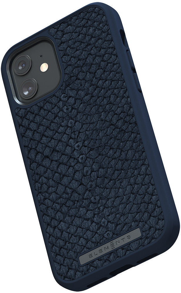 Husa de protectie Njord pentru iPhone 12 / iPhone 12 Pro, Piele, Albastru - iSTYLE RO