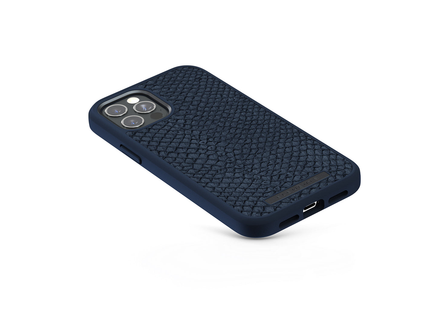 Husa de protectie Njord pentru iPhone 12 / iPhone 12 Pro, Piele, Albastru - iSTYLE RO
