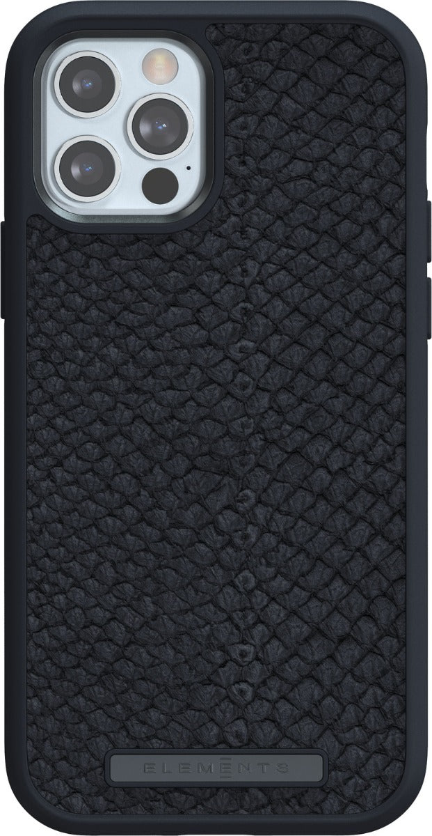 Husa de protectie Njord pentru iPhone 12 / iPhone 12 Pro, Piele, Negru - iSTYLE RO