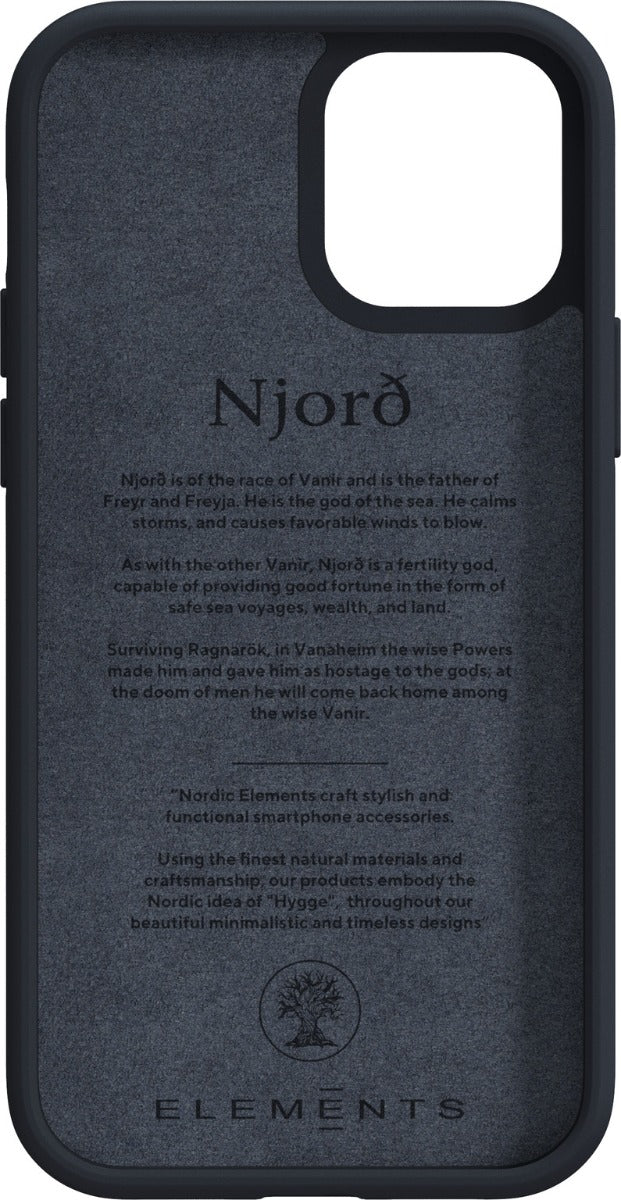 Husa de protectie Njord pentru iPhone 12 / iPhone 12 Pro, Piele, Negru - iSTYLE RO