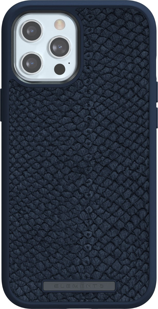 Husa de protectie Njord pentru iPhone 12 Pro Max, Piele, Albastru - iSTYLE RO