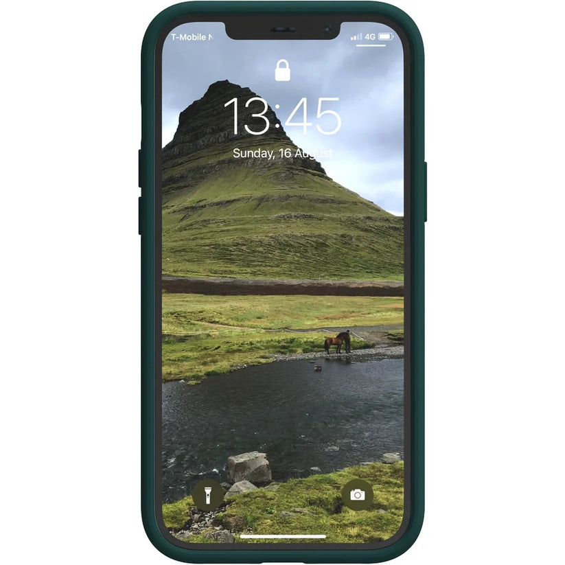 Husa de protectie Njord pentru iPhone 12 Pro Max, Piele, Dark Green - iSTYLE RO
