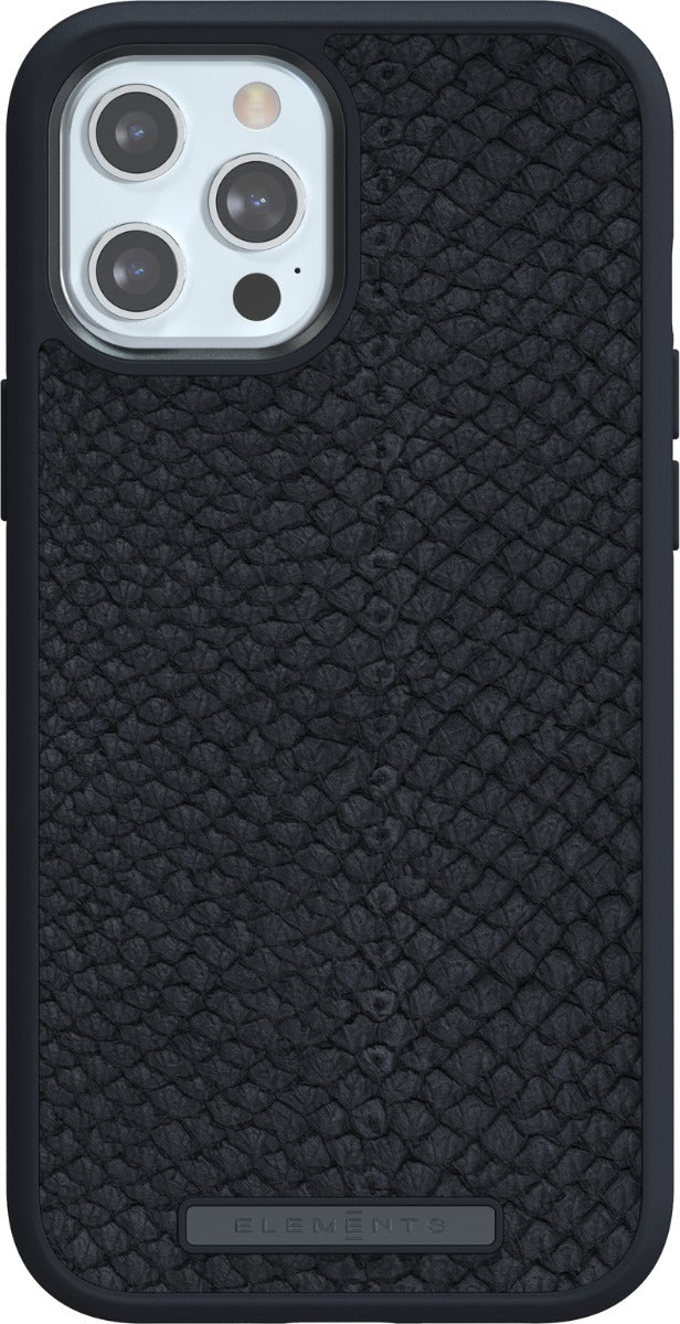 Husa de protectie Njord pentru iPhone 12 Pro Max, Piele, Negru - iSTYLE RO