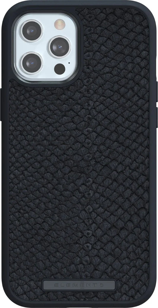 Husa de protectie Njord pentru iPhone 12 Pro Max, Piele, Negru - iSTYLE RO