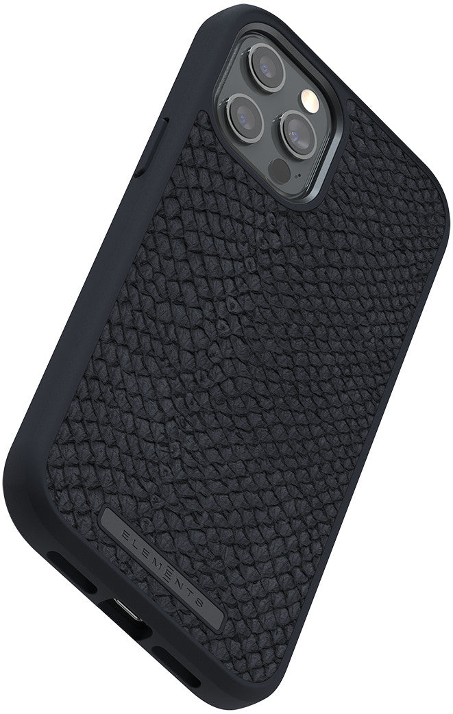 Husa de protectie Njord pentru iPhone 12 Pro Max, Piele, Negru - iSTYLE RO