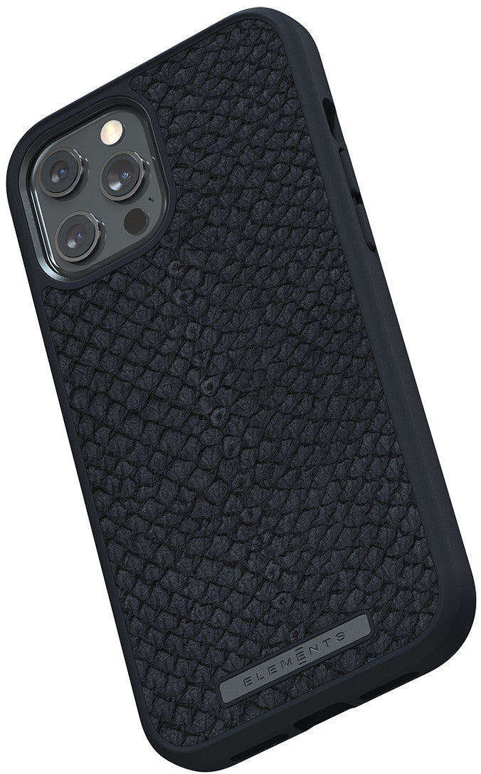 Husa de protectie Njord pentru iPhone 12 Pro Max, Piele, Negru - iSTYLE RO