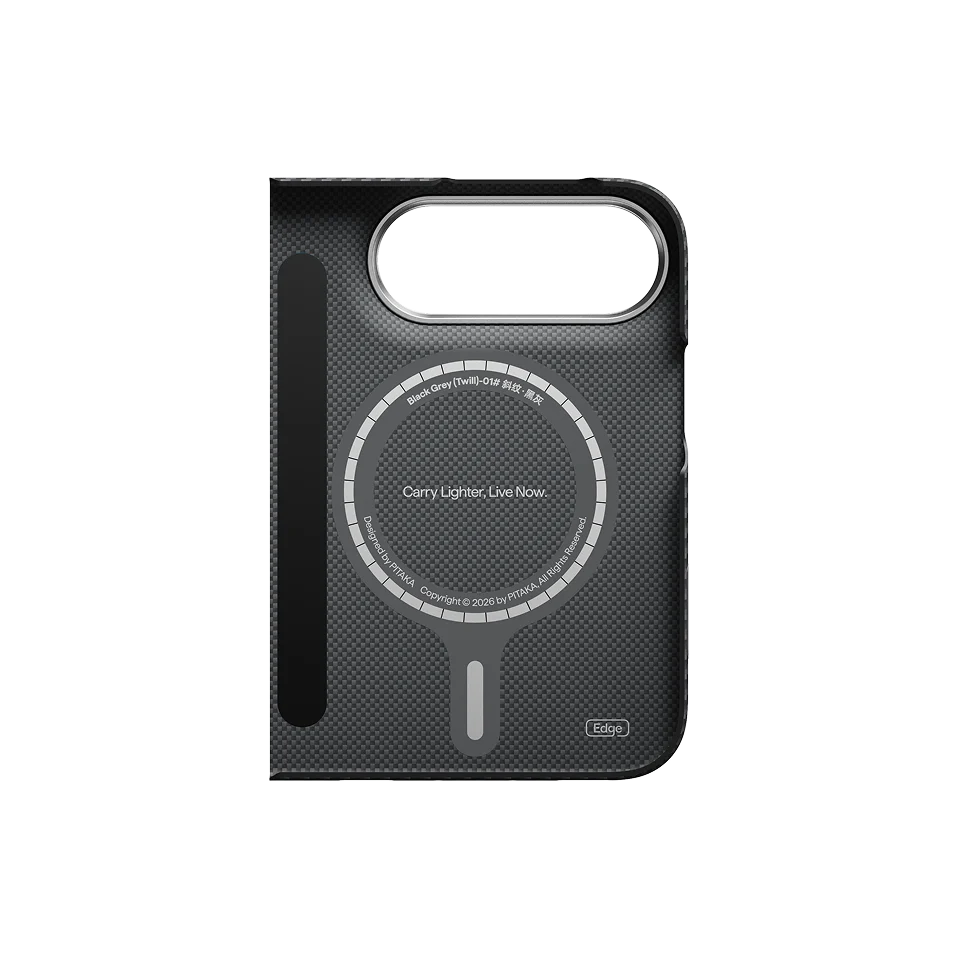 Husa de protectie PITAKA pentru iPhone Duo, Negru/Gri