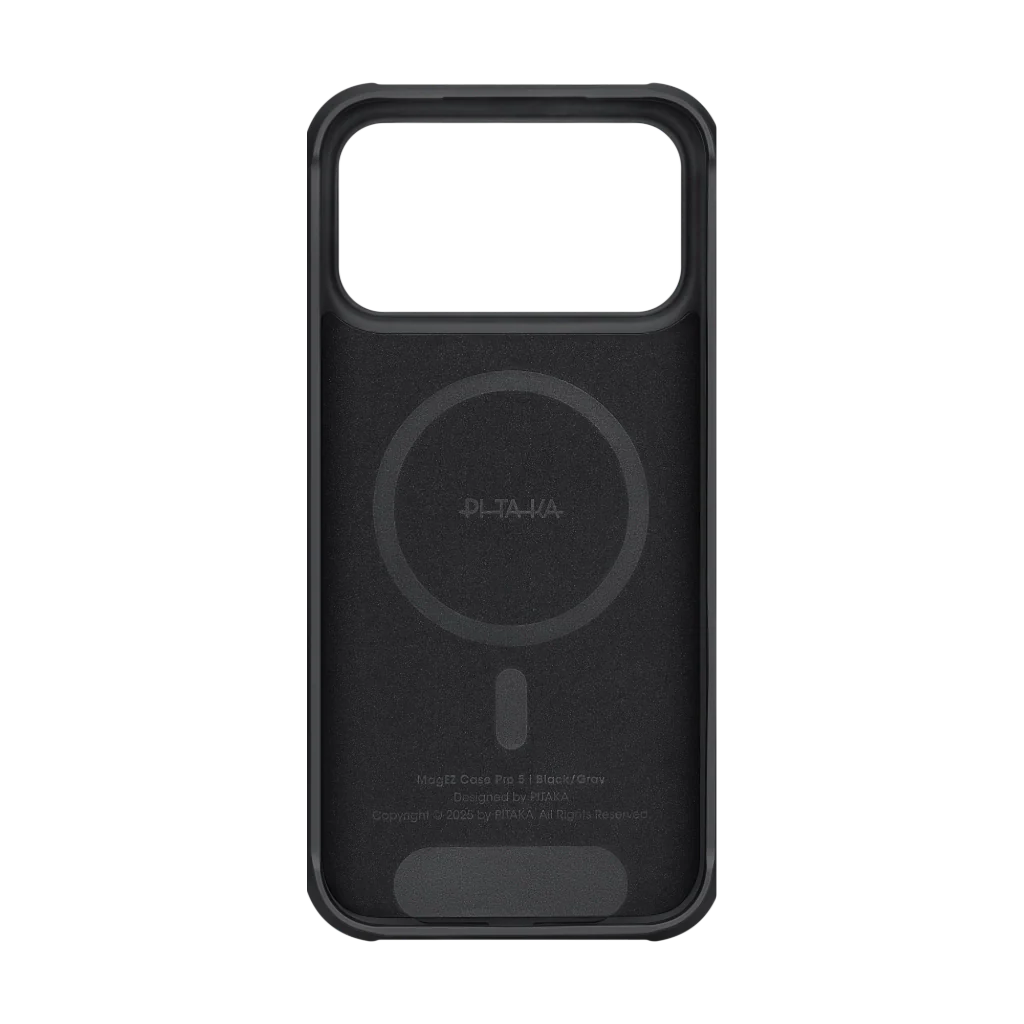 Husa de protectie PITAKA pentru iPhone 17 Pro, Aramid ProGuard 600D, Negru/Gri