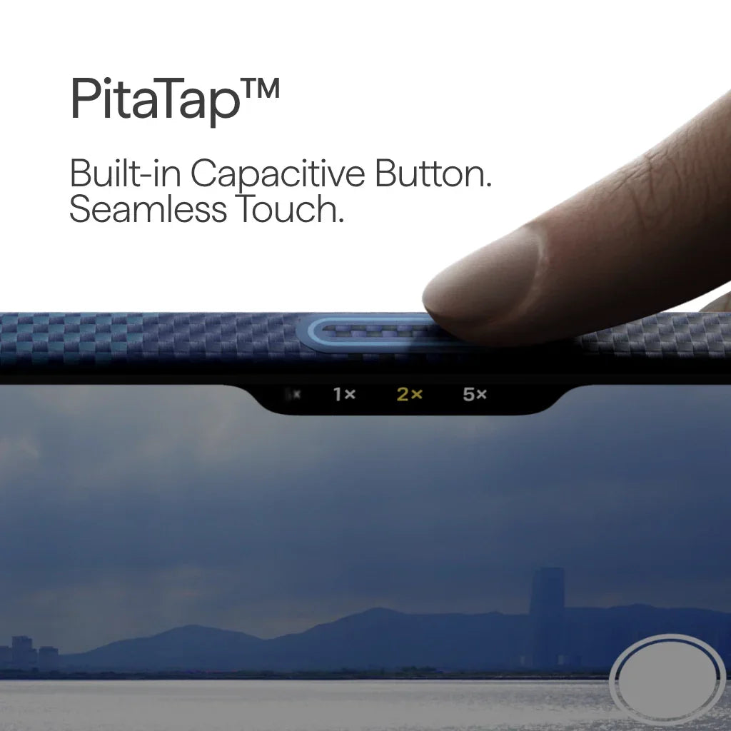 Husa de protectie PITAKA pentru iPhone 17 Pro, Albastru/Negru