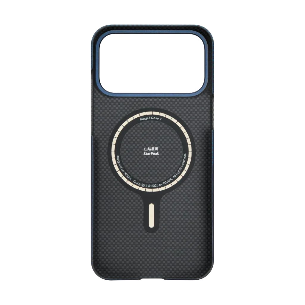Husa de protectie PITAKA pentru iPhone 17 Pro, Albastru/Negru