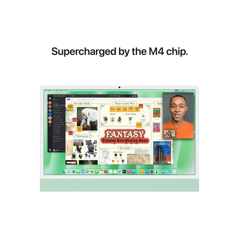 iMac 24" cu procesor Apple M4, 24", Retina 4.5K, 10 nuclee CPU si 10 nuclee GPU, 16GB, 512GB SSD, layout US, Verde - iSTYLE RO
