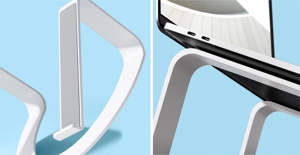 Suport Curve Twelve South pentru MacBook si laptopuri, Alb - iSTYLE RO