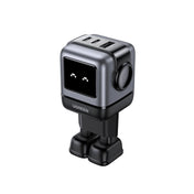 Adaptor priza UGREEN UNO, 65W, 3-Port GaN, Fast Charger, Negru