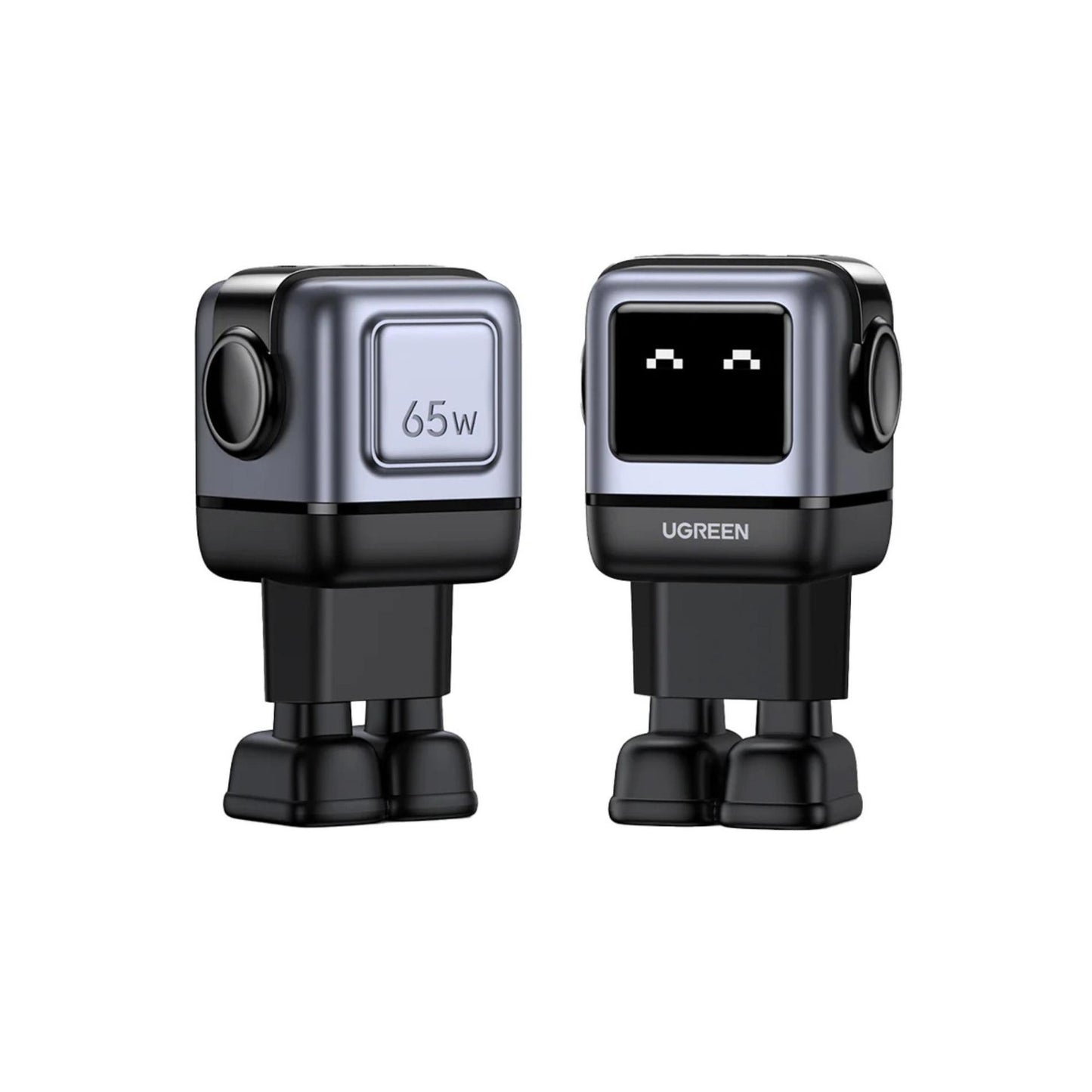Adaptor priza UGREEN UNO, 65W, 3-Port GaN, Fast Charger, Negru