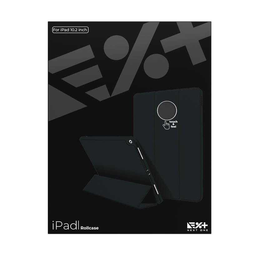 Husa de protectie NEXT ONE Rollcase pentru iPad 10.2inch, Negru - iSTYLE RO