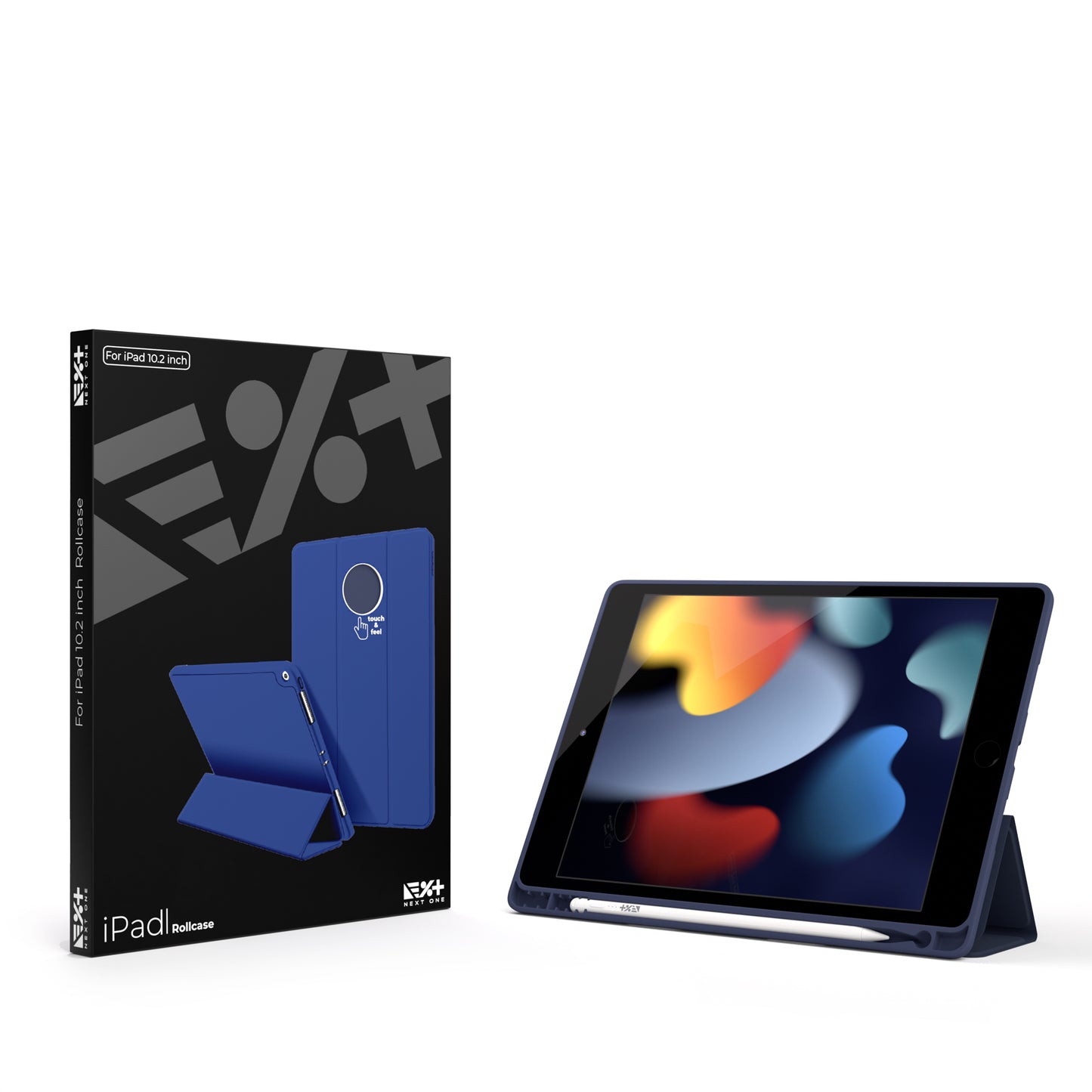 Husa de protectie NEXT ONE Rollcase pentru iPad 10.2inch, Albastru - iSTYLE RO