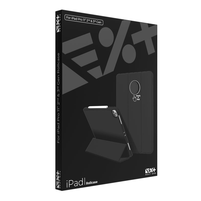 Husa de protectie NEXT ONE Rollcase pentru iPad 11inch, Negru - iSTYLE RO