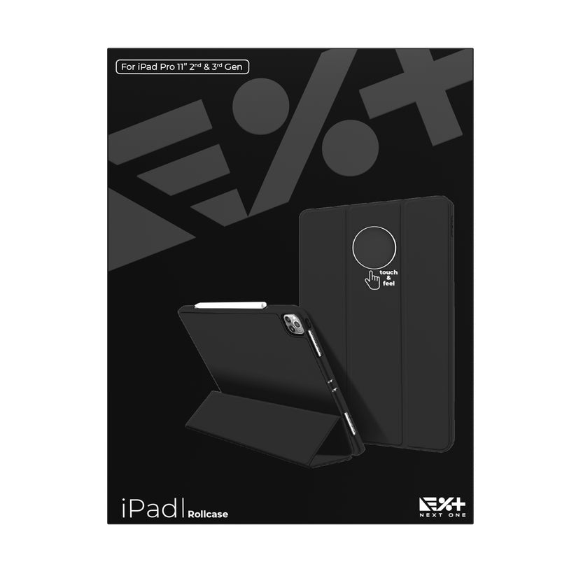 Husa de protectie NEXT ONE Rollcase pentru iPad 11inch, Negru - iSTYLE RO