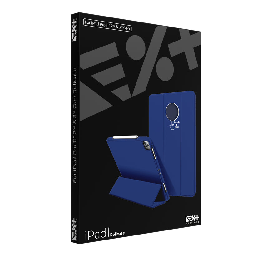 Husa de protectie NEXT ONE Rollcase pentru iPad 11inch, Albastru - iSTYLE RO