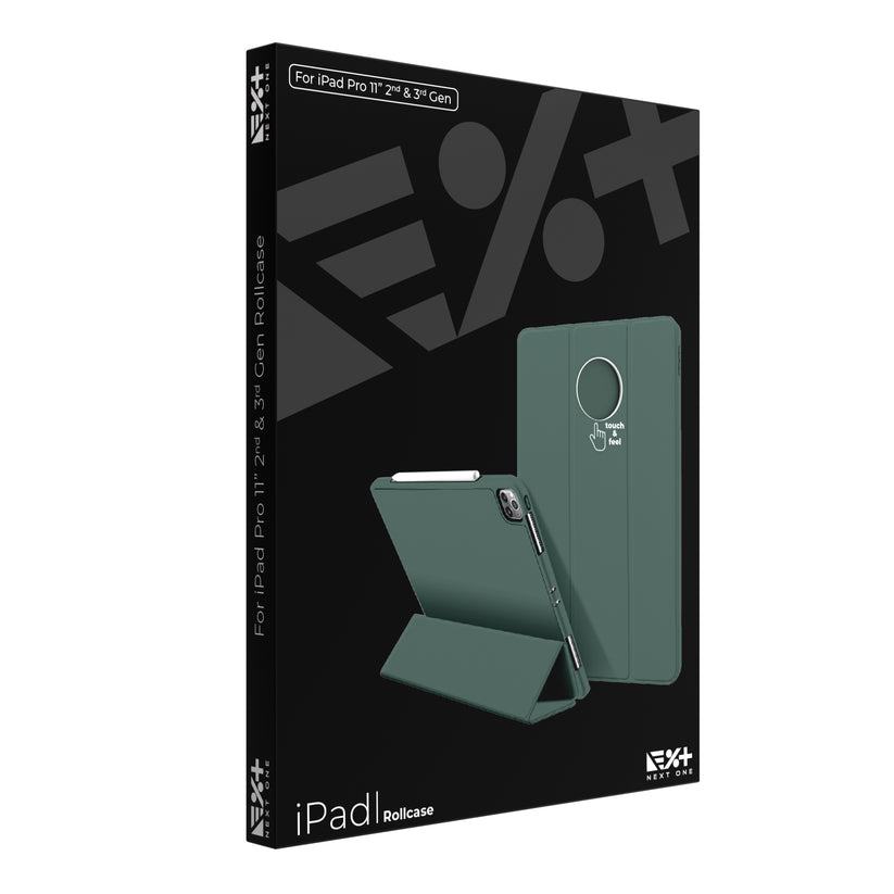 Husa de protectie NEXT ONE Rollcase pentru iPad 11inch, Verde - iSTYLE RO