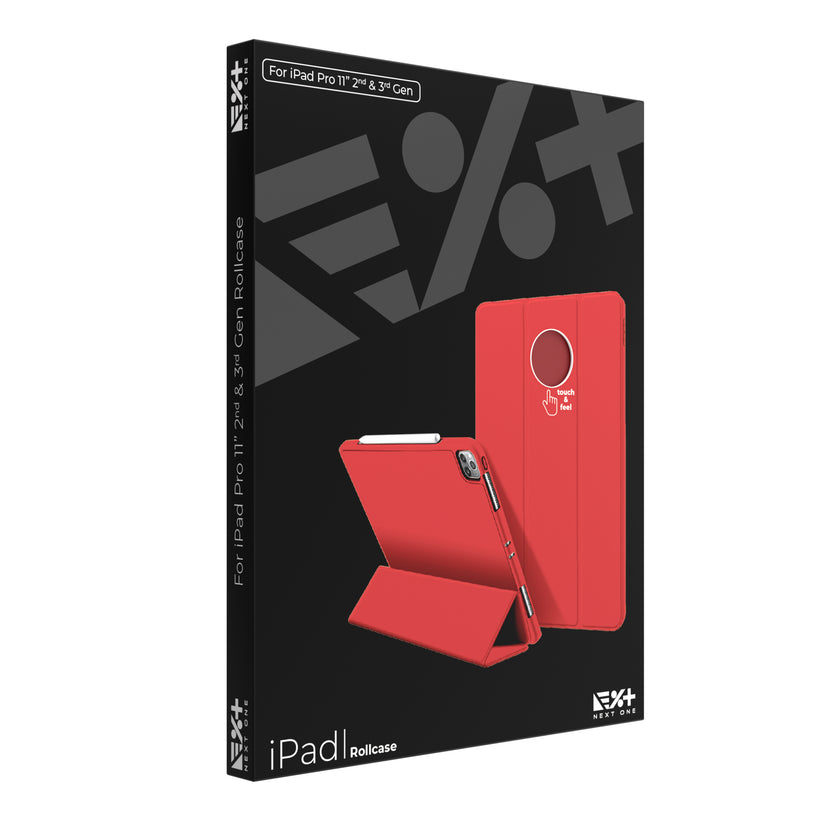 Husa de protectie NEXT ONE Rollcase pentru iPad 11inch, Rosu - iSTYLE RO