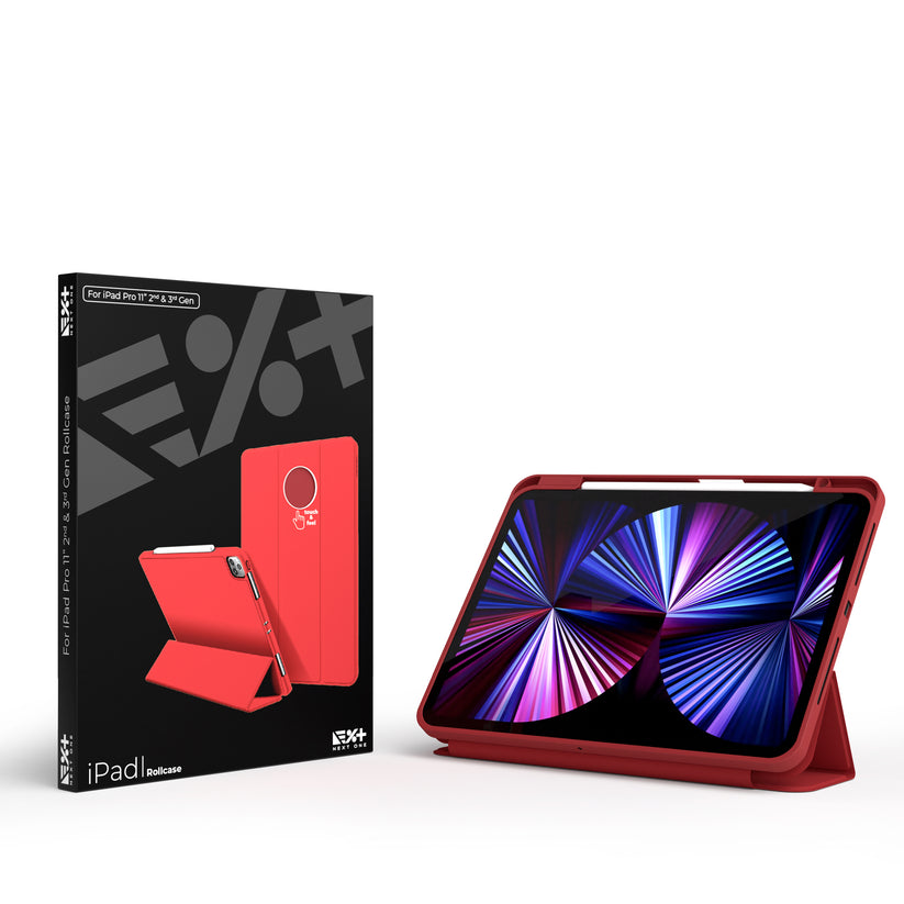 Husa de protectie NEXT ONE Rollcase pentru iPad 11inch, Rosu - iSTYLE RO