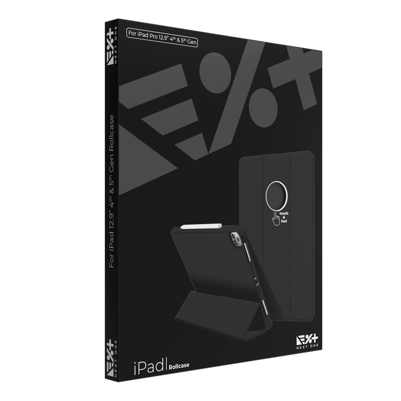 Husa de protectie NEXT ONE Rollcase pentru iPad 12.9-inch, Negru - iSTYLE RO