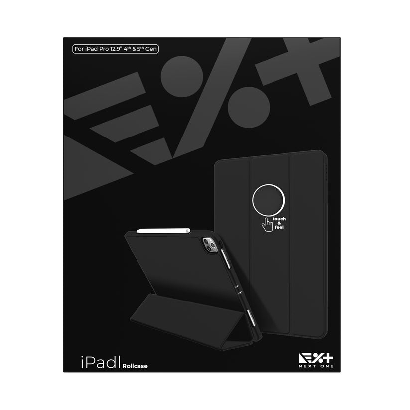 Husa de protectie NEXT ONE Rollcase pentru iPad 12.9-inch, Negru - iSTYLE RO