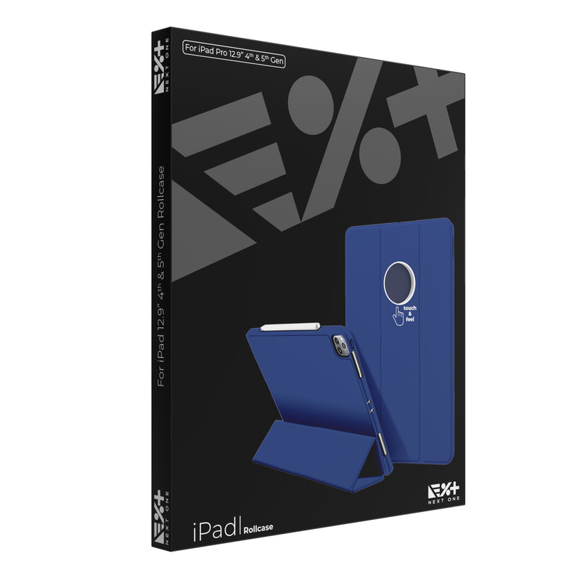 Husa de protectie NEXT ONE Rollcase pentru iPad 12.9-inch, Albastru - iSTYLE RO