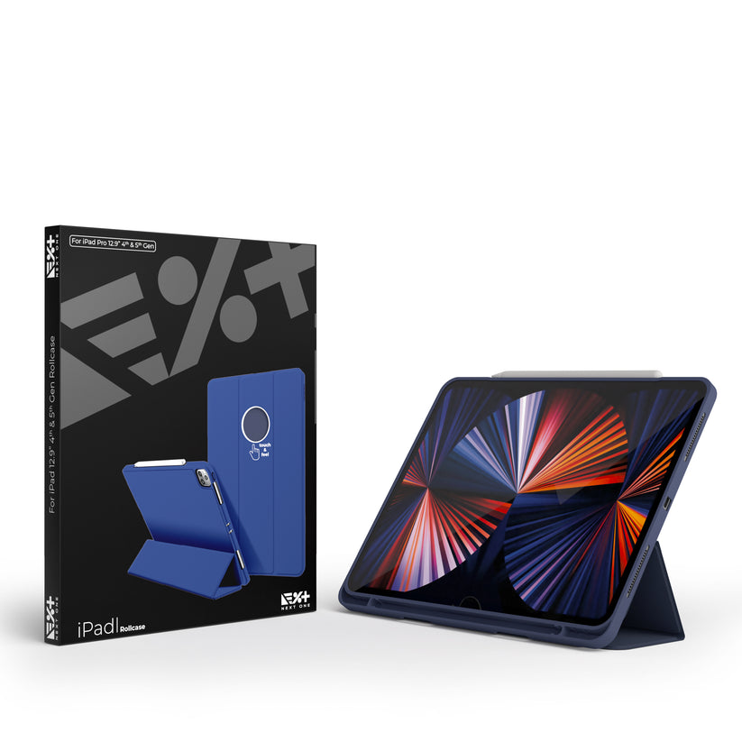 Husa de protectie NEXT ONE Rollcase pentru iPad 12.9-inch, Albastru - iSTYLE RO