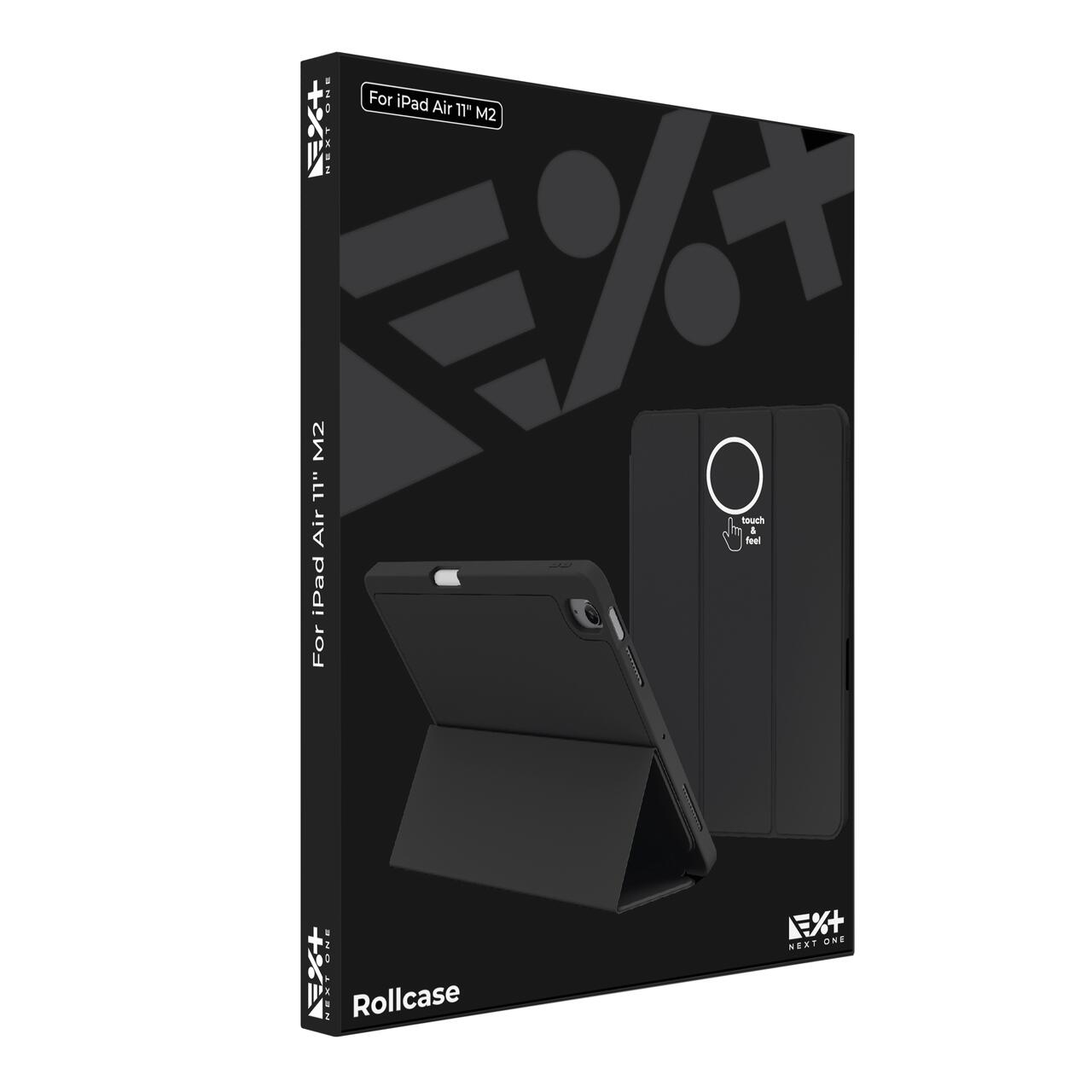 Husa de protectie Next One Rollcase pentru iPad Air 11" M2, cu suport pentru stilou, Negru - iSTYLE RO