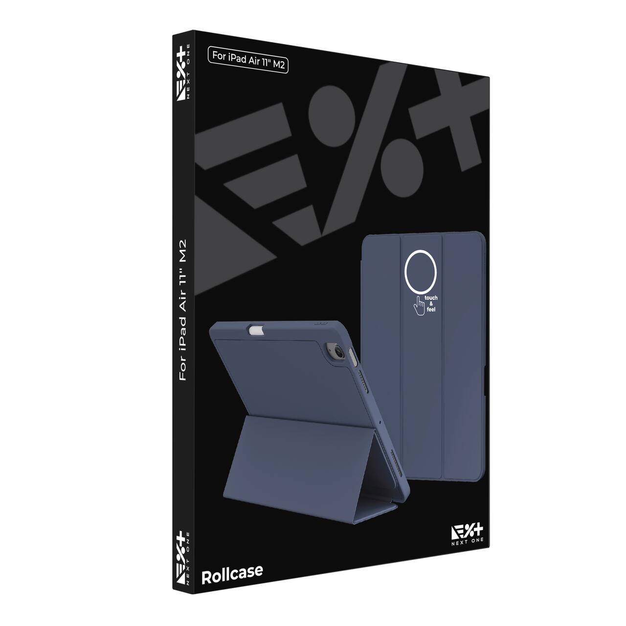 Husa de protectie Next One Rollcase pentru iPad Air 11" M2, cu suport pentru stilou, Albastru - iSTYLE RO
