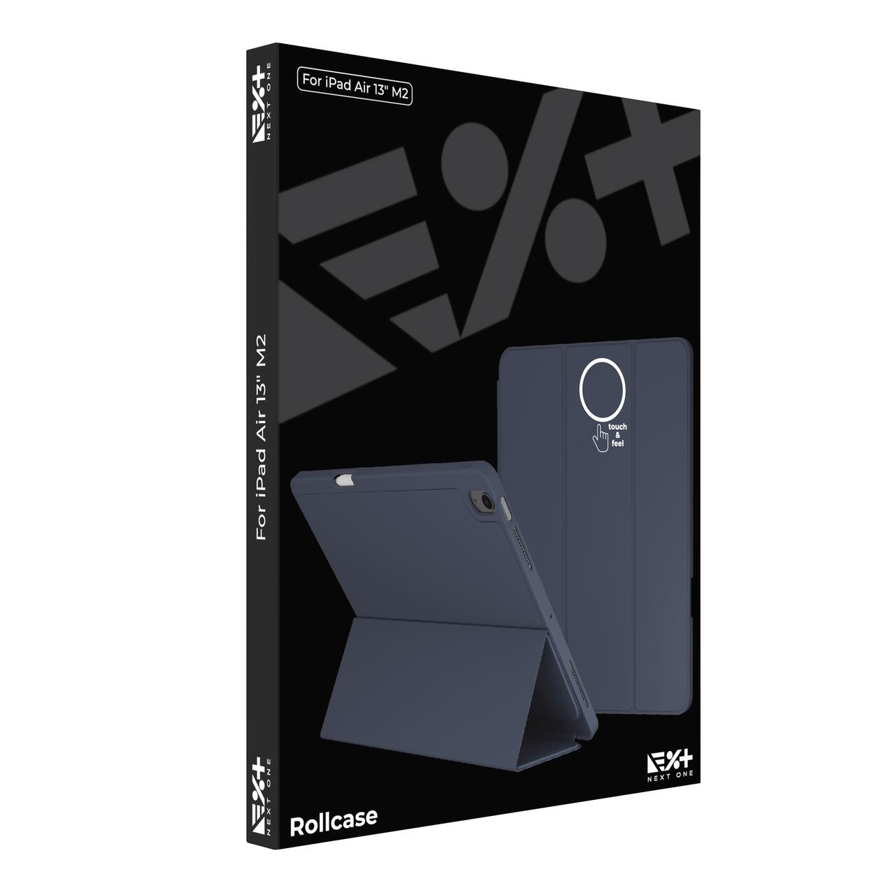 Husa de protectie Next One Rollcase pentru iPad Air 13" M2, cu suport pentru stilou, Albastru - iSTYLE RO