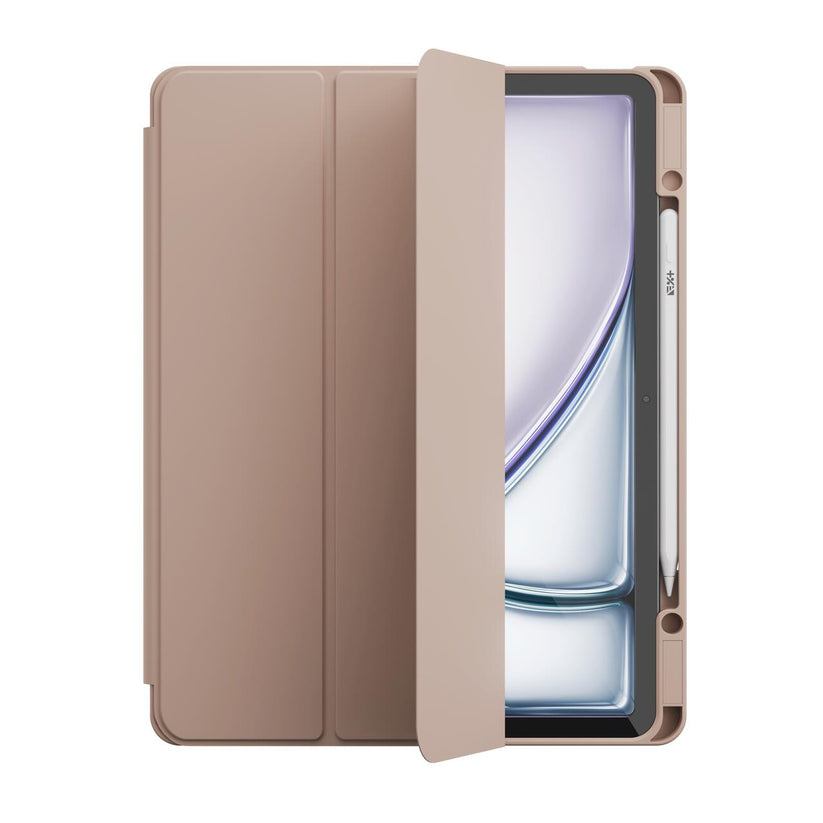 Husa de protectie Next One Rollcase pentru iPad Air 13" M2, cu suport pentru stilou, Roz - iSTYLE RO