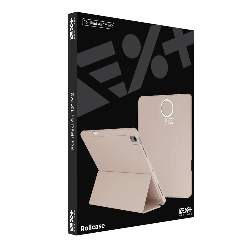 Husa de protectie Next One Rollcase pentru iPad Air 13" M2, cu suport pentru stilou, Roz - iSTYLE RO