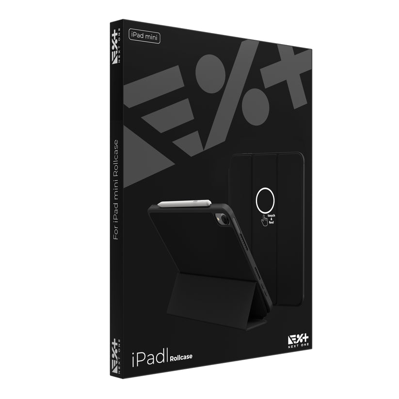 Husa de protectie NEXT ONE Rollcase pentru iPad Mini 6, Negru - iSTYLE RO