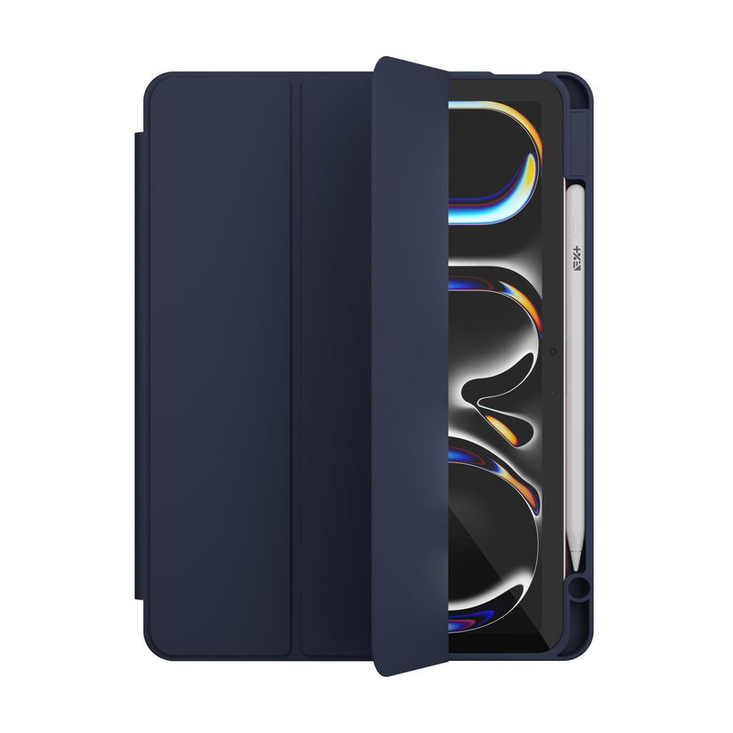 Husa de protectie Next One Rollcase pentru iPad Pro 11" M4, cu suport pentru stilou, Albastru - iSTYLE RO