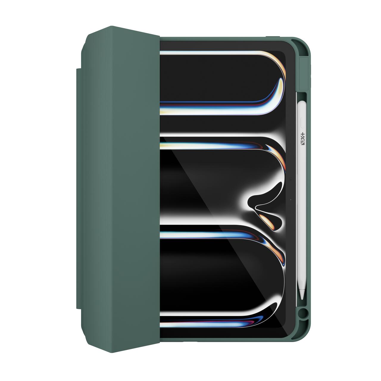 Husa de protectie Next One Rollcase pentru iPad Pro 11" M4, cu suport pentru stilou, Verde - iSTYLE RO