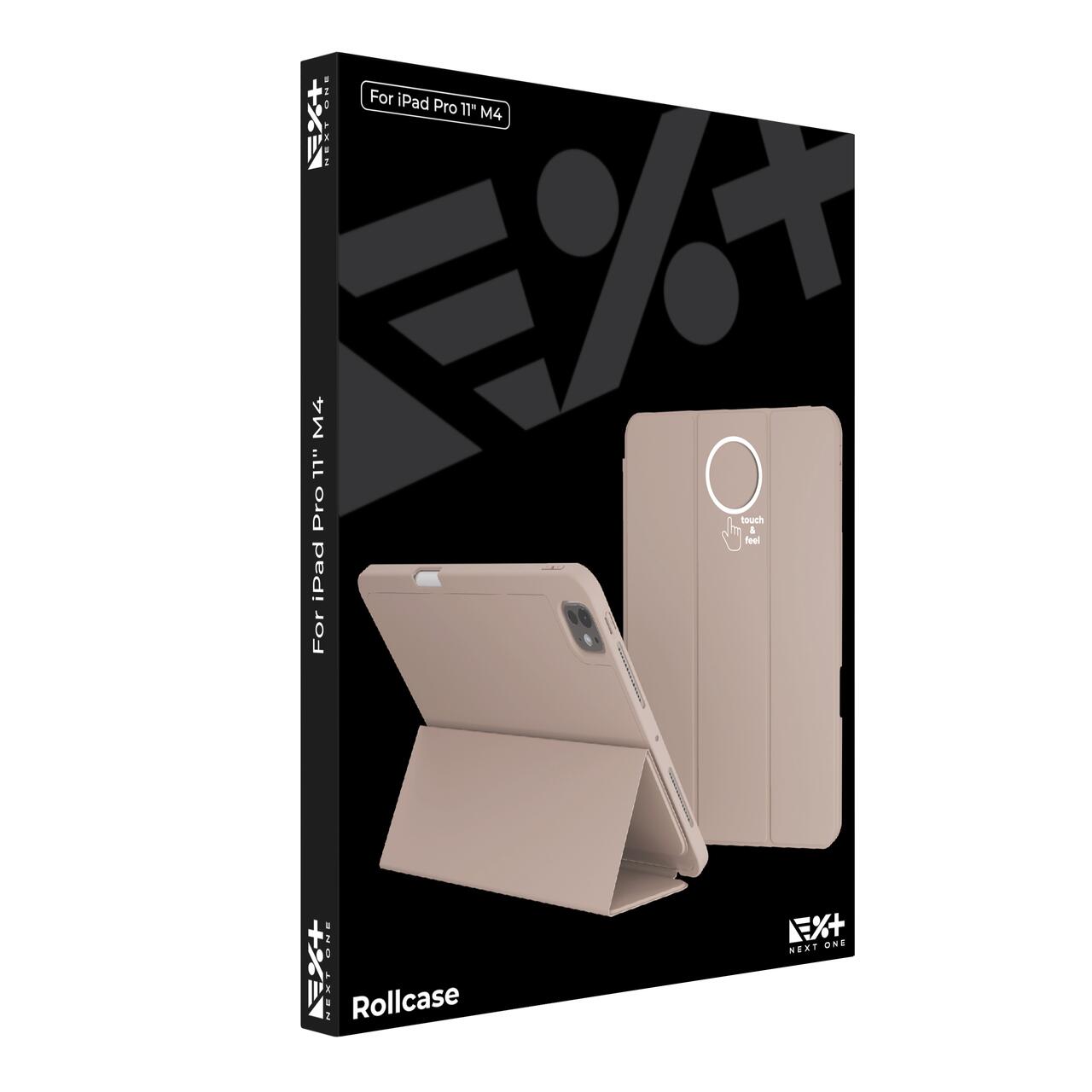 Husa de protectie Next One Rollcase pentru iPad Pro 11" M4, cu suport pentru stilou, Roz - iSTYLE RO