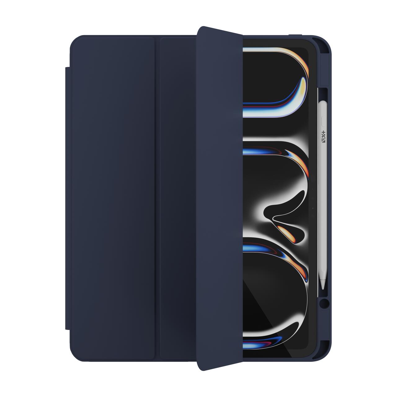 Husa de protectie Next One Rollcase pentru iPad Pro 13" M4, cu suport pentru stilou, Albastru - iSTYLE RO