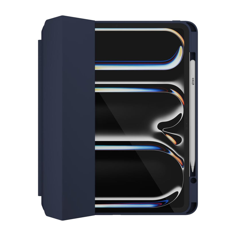 Husa de protectie Next One Rollcase pentru iPad Pro 13" M4, cu suport pentru stilou, Albastru - iSTYLE RO