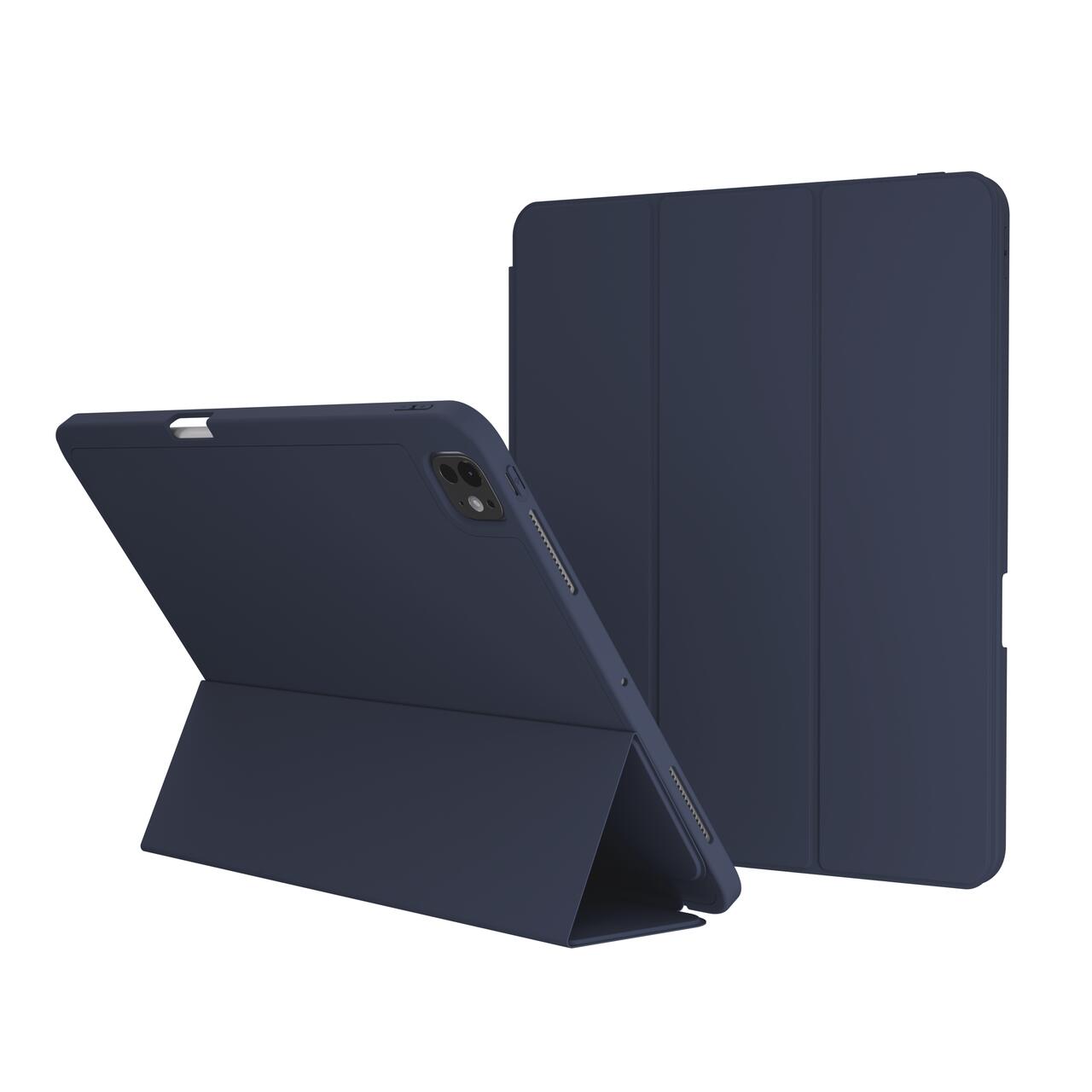 Husa de protectie Next One Rollcase pentru iPad Pro 13" M4, cu suport pentru stilou, Albastru - iSTYLE RO