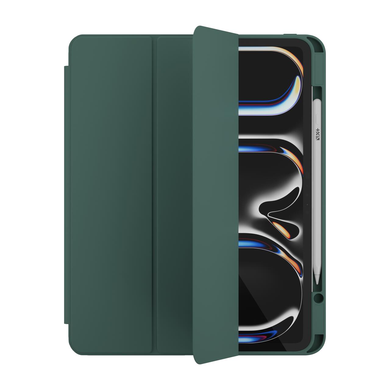 Husa de protectie Next One Rollcase pentru iPad Pro 13" M4, cu suport pentru stilou, Verde - iSTYLE RO