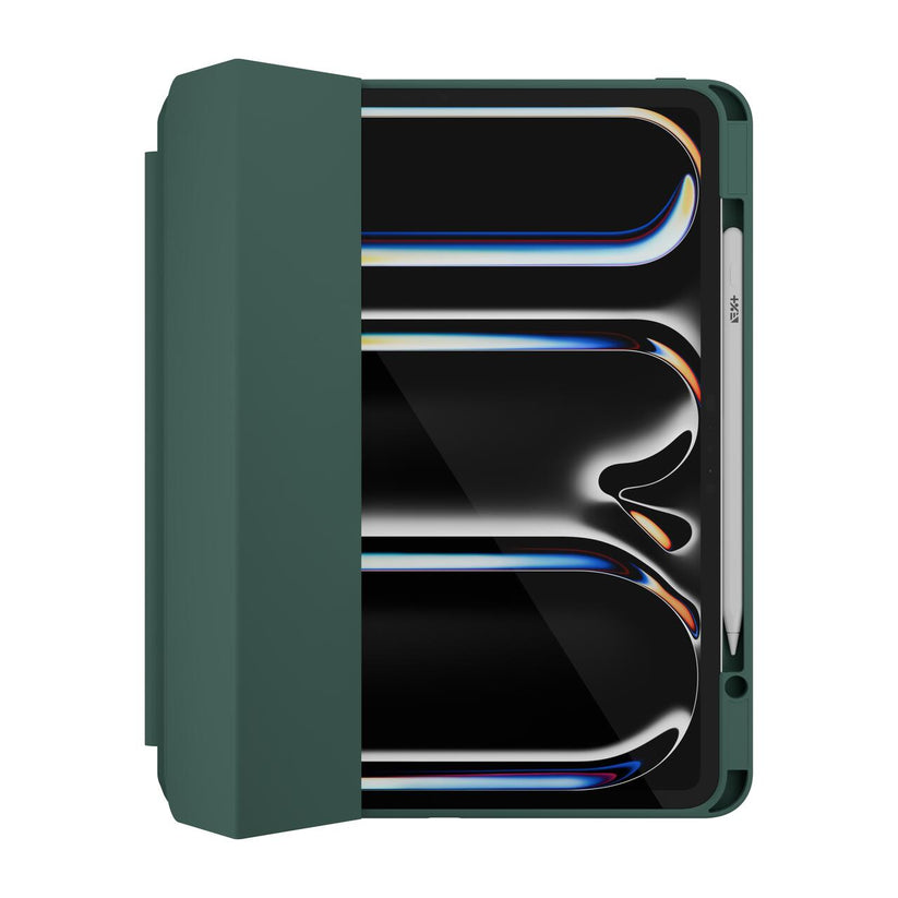 Husa de protectie Next One Rollcase pentru iPad Pro 13" M4, cu suport pentru stilou, Verde - iSTYLE RO