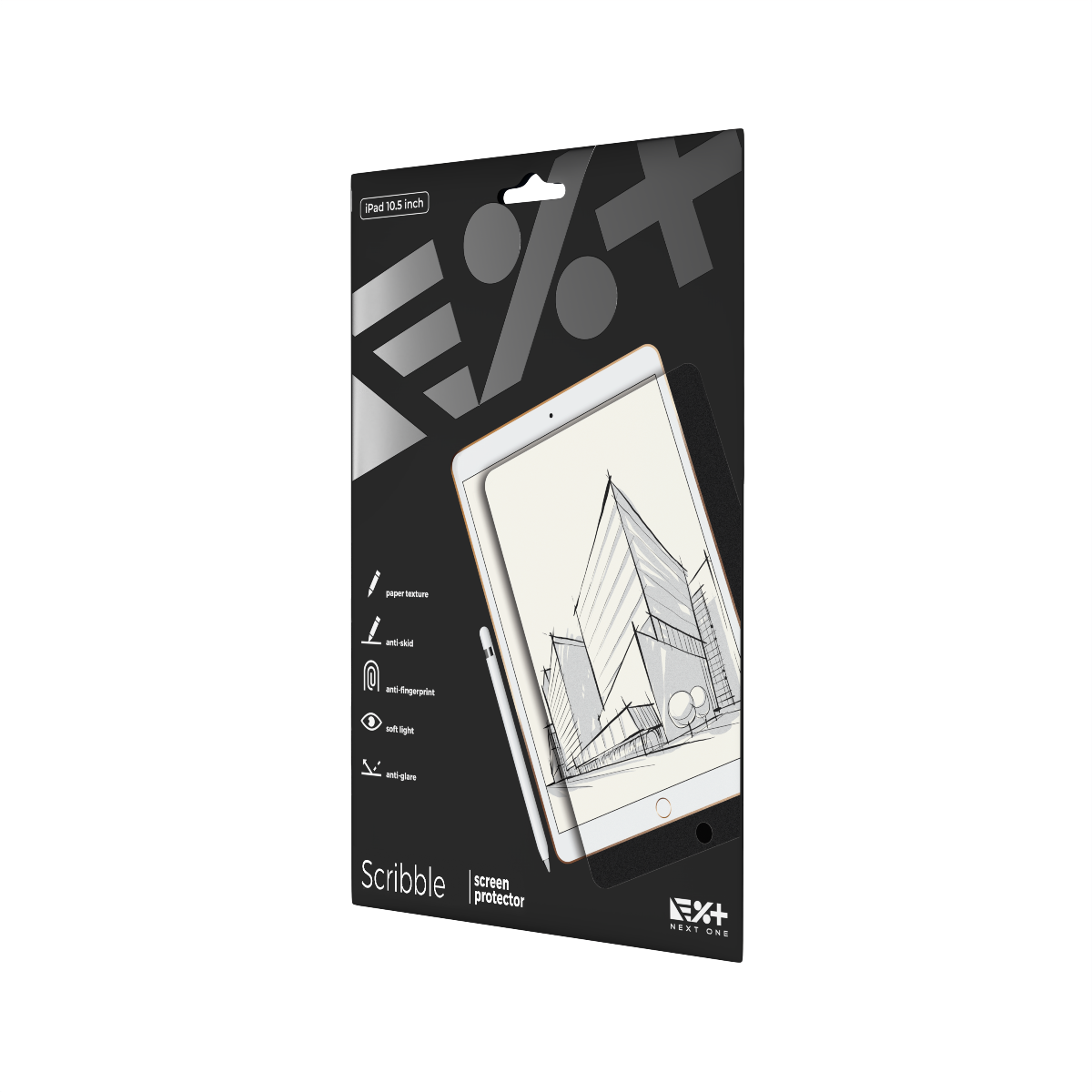 Folie de protectie NEXT ONE pentru iPad 10.5-inch, textura de hartie - iSTYLE RO