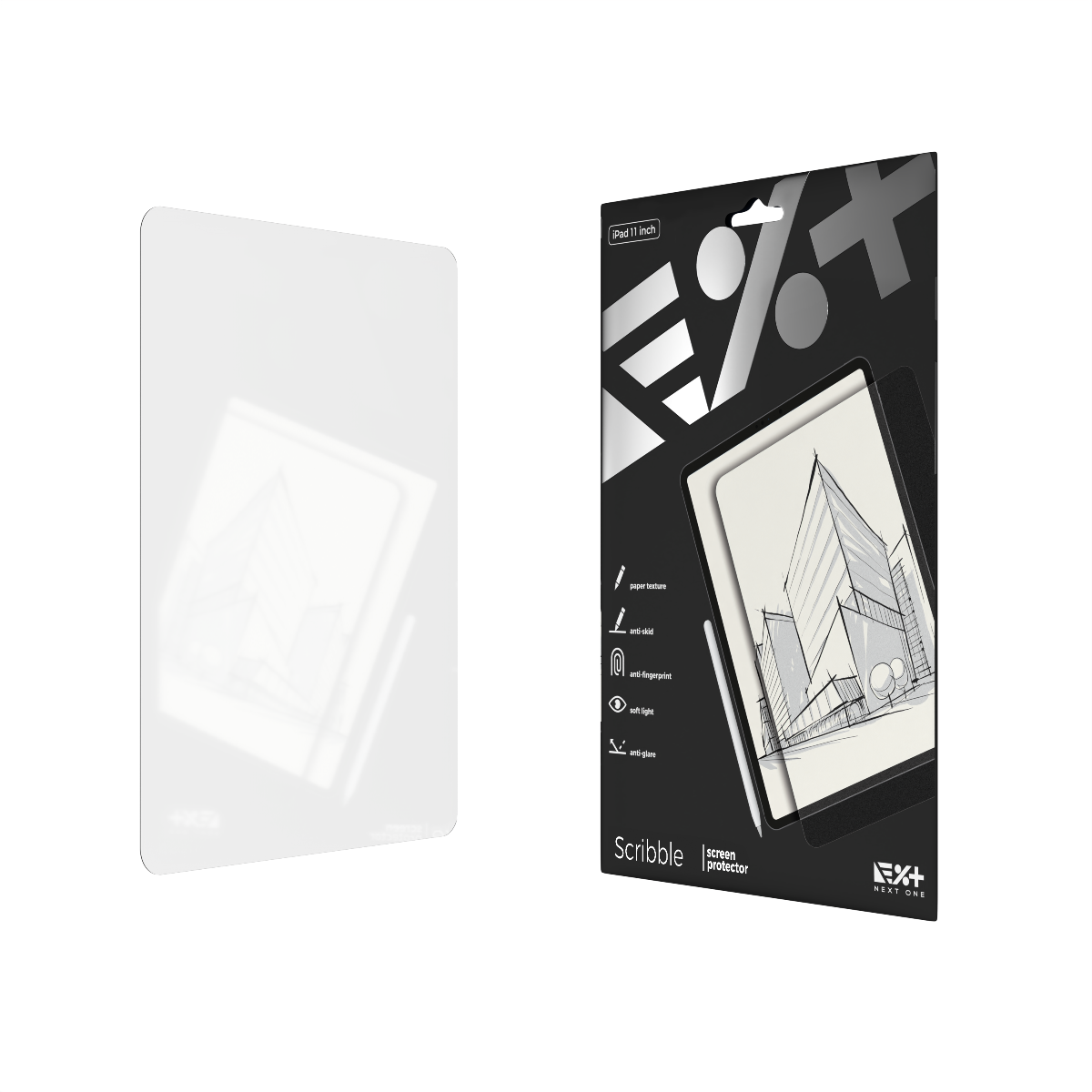 Folie de protectie NEXT ONE pentru iPad Pro 11''/iPad Air 10.9'', textura de hartie - iSTYLE RO