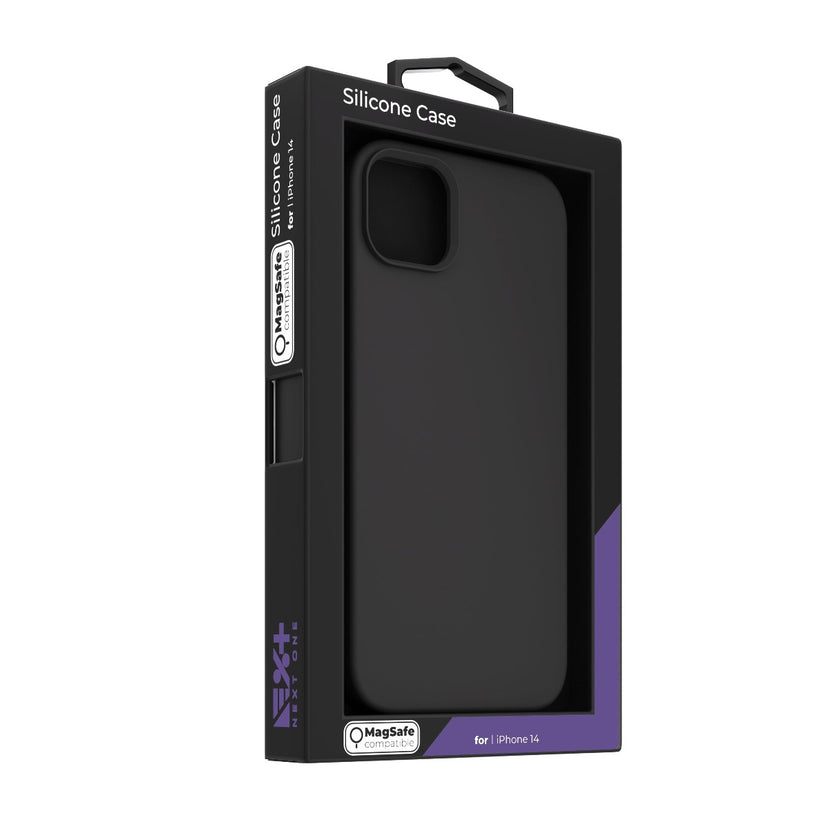 Husa de protectie NEXT ONE cu MagSafe pentru iPhone 14 Plus, Silicon, Negru - iSTYLE RO