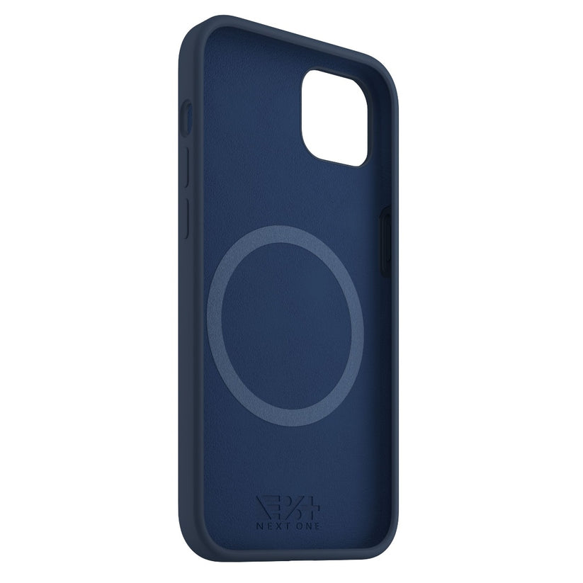 Husa de protectie NEXT ONE cu MagSafe pentru iPhone 14 Plus, Silicon, Albastru - iSTYLE RO